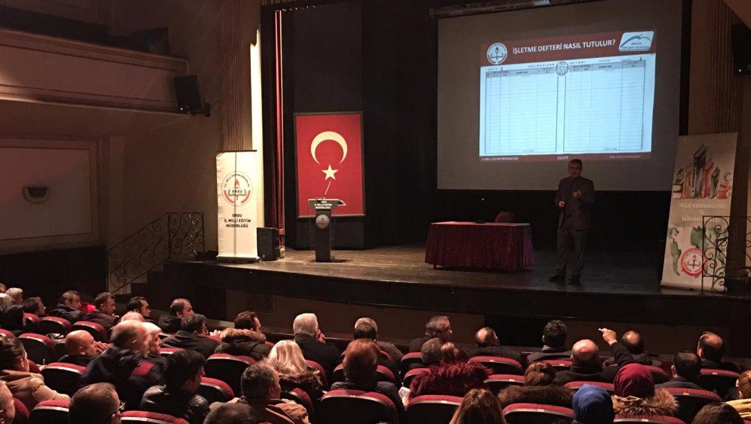 Mersin İl Milli Eğitim Müdürlüğü TEFBİS Koordinatörü Erkan Çuhadar Tarafından TEFBİS Eğitimi Düzenlendi.