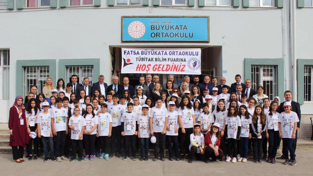 Fatsa Büyükata Ortaokulu TÜBİTAK 4006 Bilim Fuarı Açılışı Yapıldı.