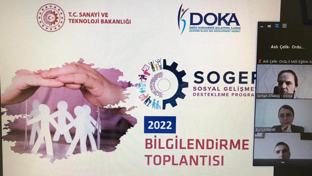 2022 Dönemi DOKA SOGEP Projeleri Bilgilendirme Toplantısı Yapıldı 