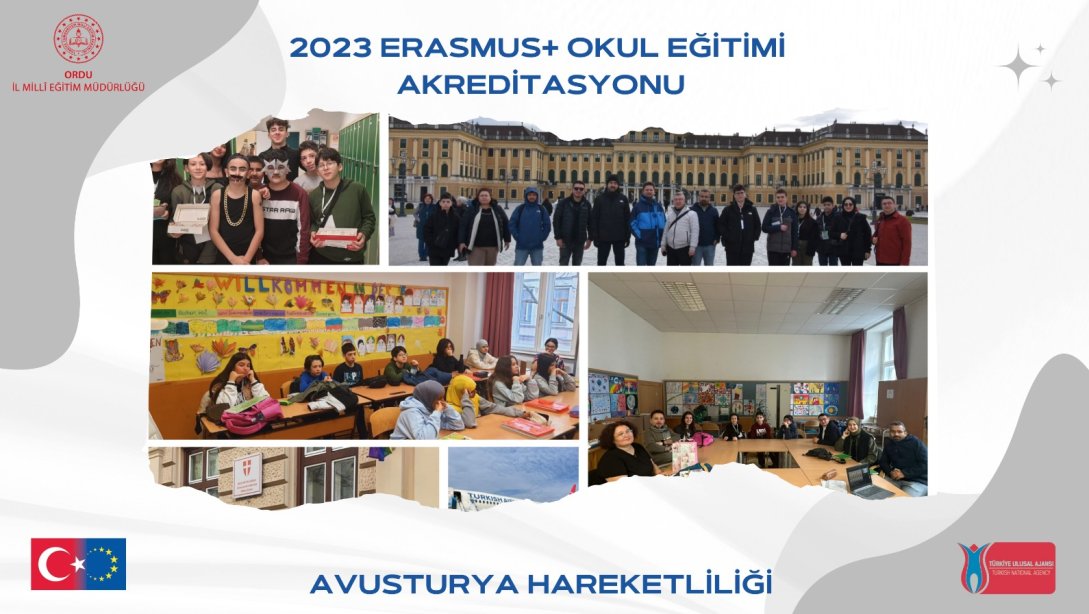 Erasmus+ Okul Eğitimi Akreditasyonu Kapsamında Öğretmen ve Öğrencilerimiz Avusturya' nın Viyana Şehrinde Eğitim Faaliyetlerine Katıldı.