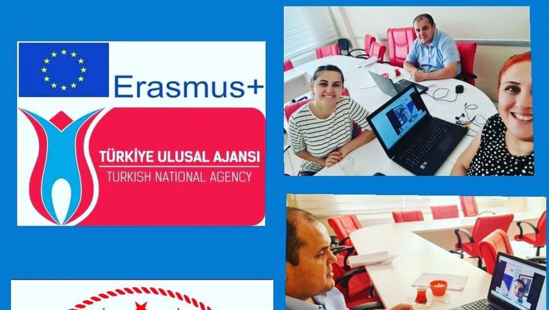 PEK Ekibimiz Erasmus+ Online Toplantısına Katıldı