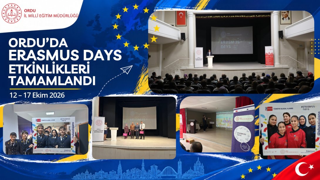 Ordu'da Erasmus Days Etkinlikleri Tamamlandı
